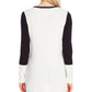 Vince Camuto Women's Diagonal Colorblocked Sweater Black Size X-Large