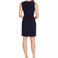 Vince Camuto Women's Surplice-Neck Asymmetrical-Hem Dress Navy Size 6