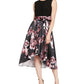 Sl Fashions Women's Floral Party Dress Charcoal Size 14