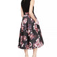 Sl Fashions Women's Floral Party Dress Charcoal Size 14