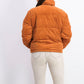 Collection B Juniors' Cropped Corduroy Puffer Coat Ocre Size Medium