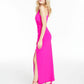 Royalty Women's  Halter Full-Length Body Con Formal Dress Pink Size Small