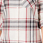 Style & Co Women's Plaid Single Pocket Button Down White Top Size -0X