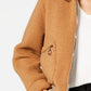 Collection B Juniors' Faux-Fur Teddy Bomber Jacket Brown