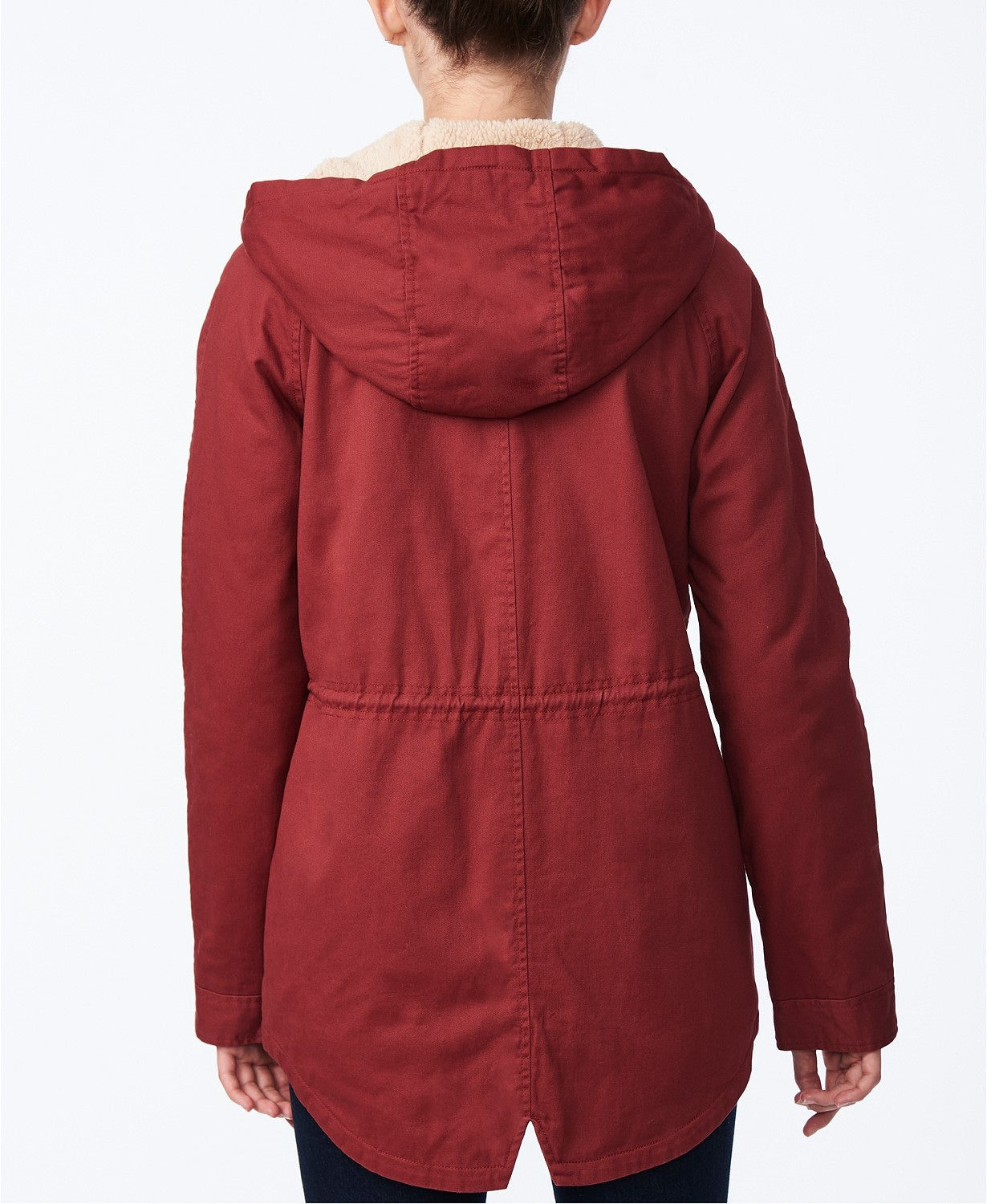 Collection B Juniors Hooded Anorak Jacket Brick Size XX-Large