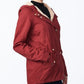 Collection B Juniors' Hooded Anorak Jacket Red Size Medium