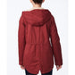 Collection B Juniors' Hooded Anorak Jacket Medium Red Size X-Small