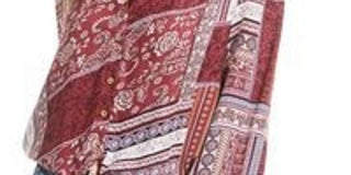 American Rag Juniors' Printed Tie-Front Top  Red Size X-Small