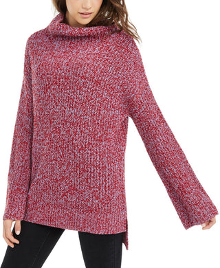 American Rag Juniors' Women's Flare-Sleeved High-Low Sweater Red Size X-Large