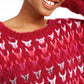 American Rag Juniors' Textured Sweater Dark Red Size Large