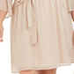 City Studios Women's Plus Size Trendy Tie-Waist Metallic Dress Gold Size 2X