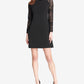 Tommy Hilfiger Women's Lace-Sleeve A-Line Dress Black Size 10