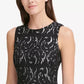 Tommy Hilfiger Women's Lace Fit & Flare Dress Silver Size 16