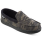 Isotoner Signature Men's  Camo Faux-Suede Moccasins with Memory Foam Size 9.5-10.5