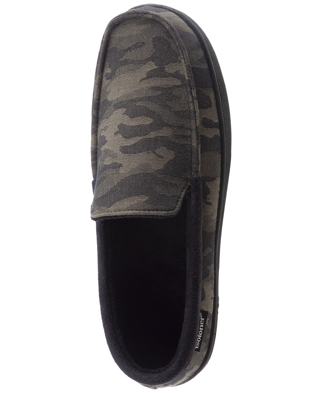 Isotoner Signature Men's  Camo Faux-Suede Moccasins with Memory Foam Size 9.5-10.5