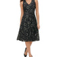 Tommy Hilfiger Women's Floral-Lace Fit & Flare Dress Gray Size 12