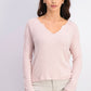 Planet Gold Juniors' Super Soft Ribbed Top Brown Size Medium