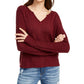 Planet Gold Juniors' Super Soft Ribbed Top Red Size Small