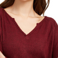 Planet Gold Juniors' Super Soft Ribbed Top Red Size Small