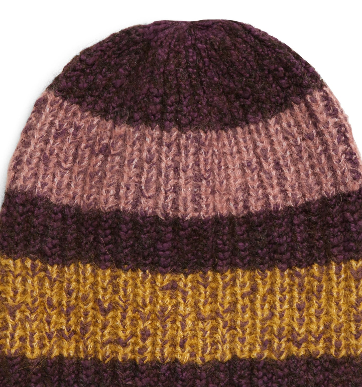 Free People Women's Cozy In Stripes Beanie Berry Rose Size Regular