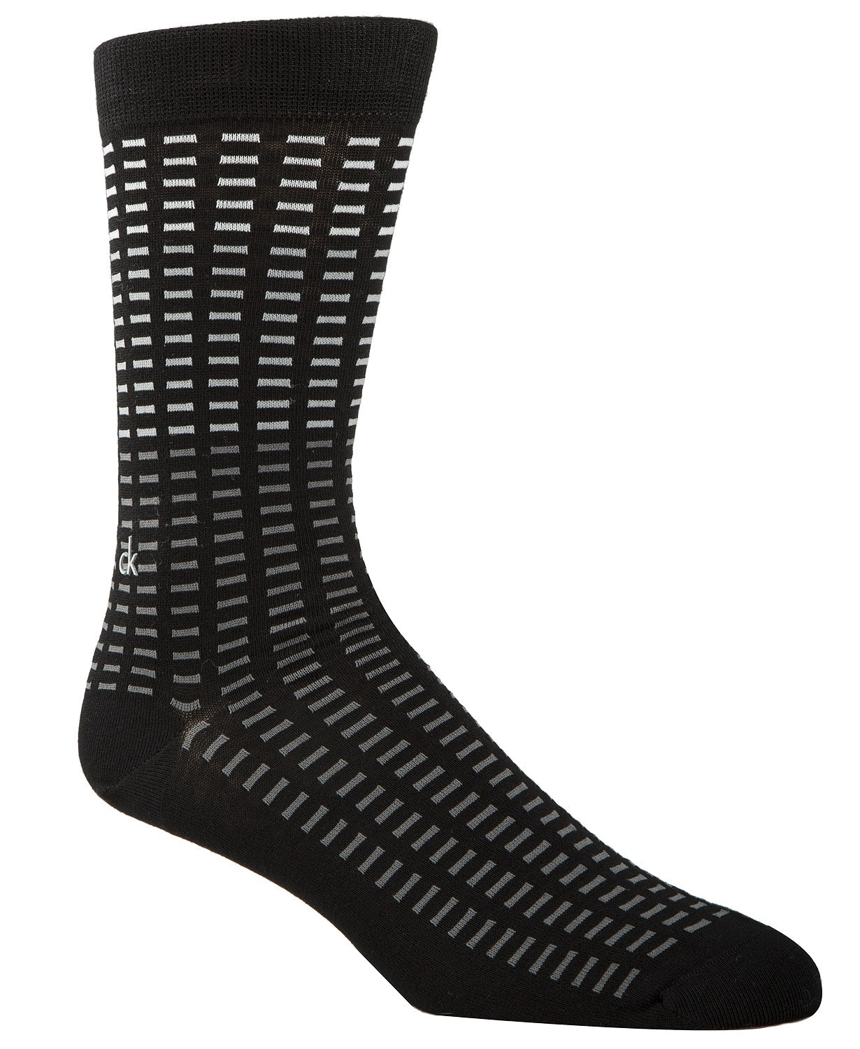 Calvin Klein Men's Tile-Print Socks Black Size Regular