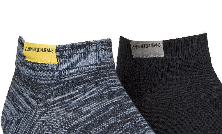 Calvin Klein Jeans Men's 2-Pk. Low-Cut Socks Black Size Regular