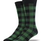 Calvin Klein Men's Buffalo Plaid Socks Green Size Regular