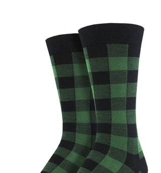 Calvin Klein Men's Buffalo Plaid Socks Green Size Regular