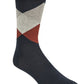 Cole Haan Men's Diamond Crew Socks Gray Size Regular