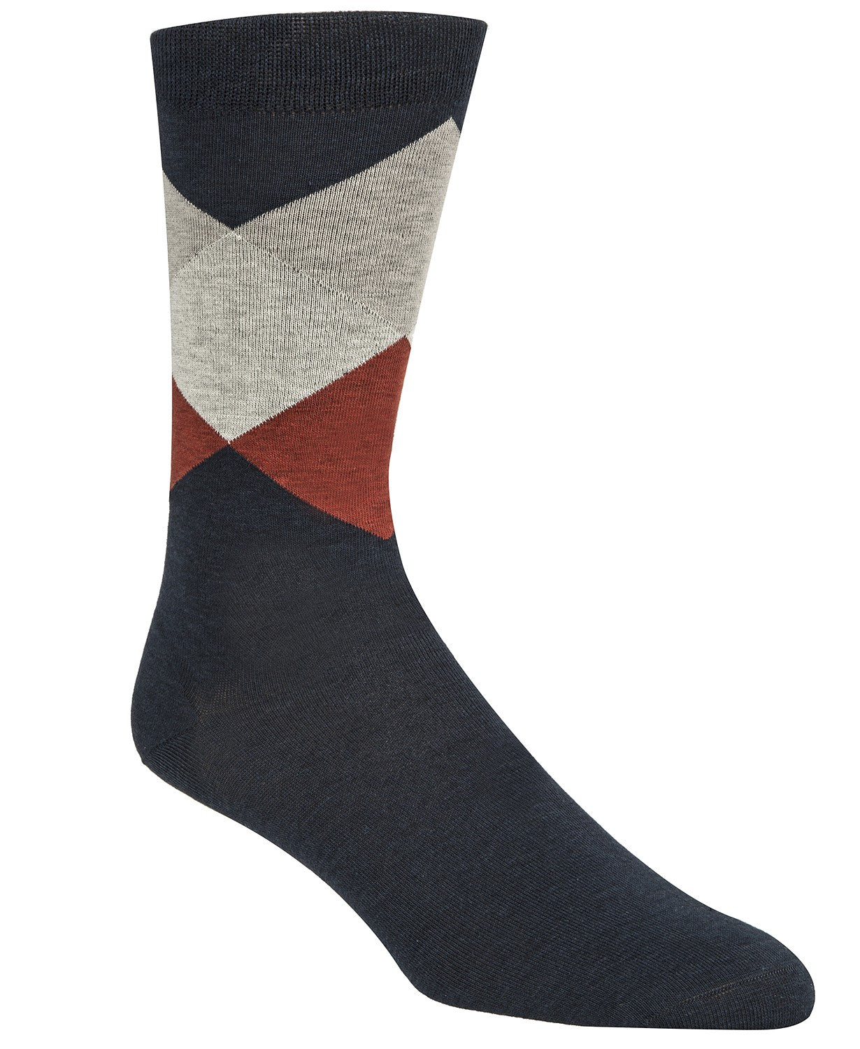 Cole Haan Men's Diamond Crew Socks Gray Size Regular