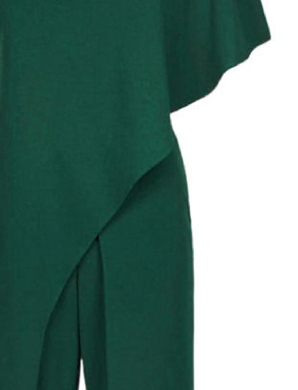Adrianna Papell Women's Petite One-Shoulder Jumpsuit Green Size 6P