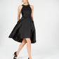Adrianna Papell Women's Rhinestone High-Low Dress Black Size 12