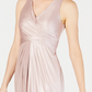 Adrianna Papell Women's Metallic Mermaid Gown Pink Size 6