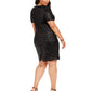 Adrianna Papell Women's Sequin Cocktail Dress Black Size 20