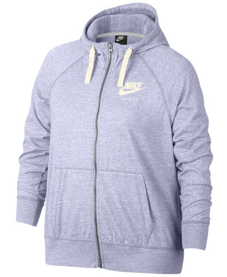 Nike Women's Plus Size Sportswear Gym Vintage Hoodie Purple Size Extra Large