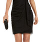 Betsy & Adam Women's Embellished Open-Back Sheath Dress Black Size 12