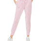 Planet Gold Juniors' Velour Jogger Pants Dark Pink Size X-Large