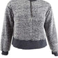 Derek Heart Juniors Half-Zipturtleneck Sweater Blackened Pearl Gray Size Large