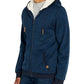 Buffalo David Bitton Men's Fortino Full-Zip Sherpa-Lined Hoodie Navy Size X-Large