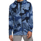 Nike Men's Dri-Fit Camo Zip Hoodie Blue Size Large