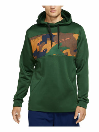Nike Men's Therma Colorblocked Training Hoodie Green Size Extra Large