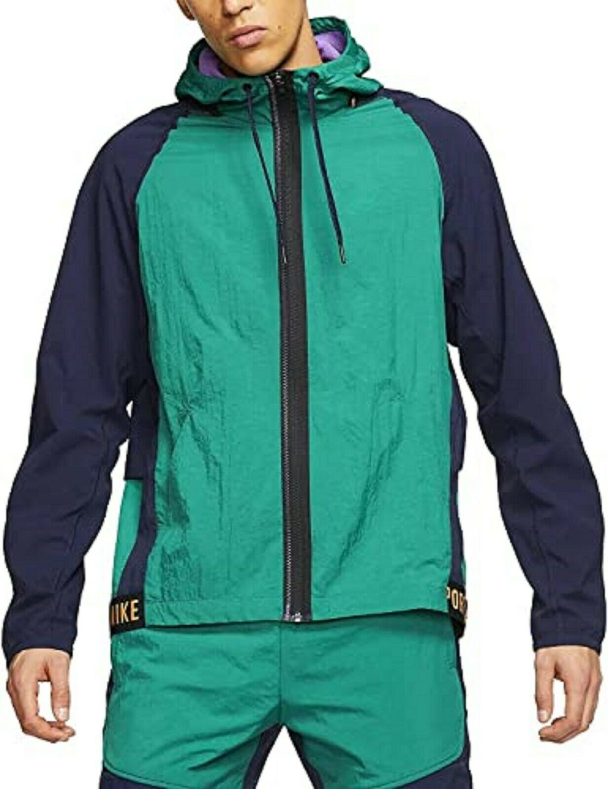 Nike Men's Sport Clash Dri-Fit Flex Training Jacket Green Size Large