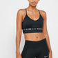 Nike Women's Indy Light Support Training Sports Bra Black Size Extra Small
