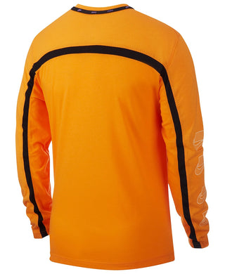 Nike Men's Dri-Fit Long-Sleeve Training Top Orange Size XX-Large