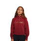 Nike Women's Sportswear Shine Metallic-Graphic Half-Zip Top Red Size Extra Large