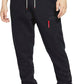 Nike Men's  Fleece Basketball Pants Black Size Large