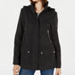 Celebrity Pink Juniors'  Hooded Coat Black Size Small