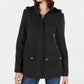 Celebrity Pink Juniors' Hooded Coat Black Size Extra Small