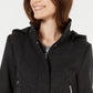 Celebrity Pink Juniors' Hooded Coat Charcoal Size Small