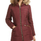 Karen Scott Women's Sport Zip-Up  Jacket Merlot Size Small